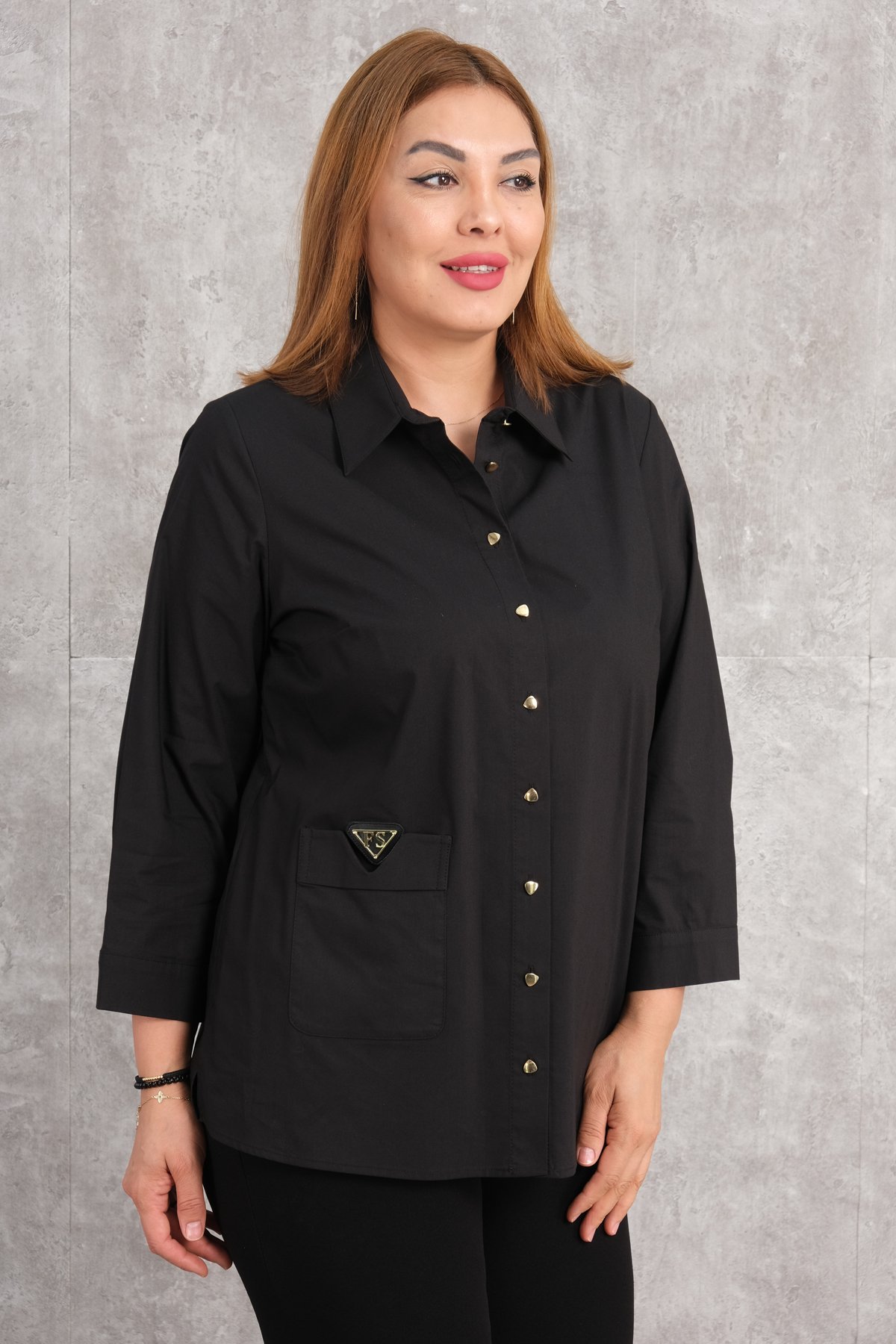 Plus Size Shirt-Black