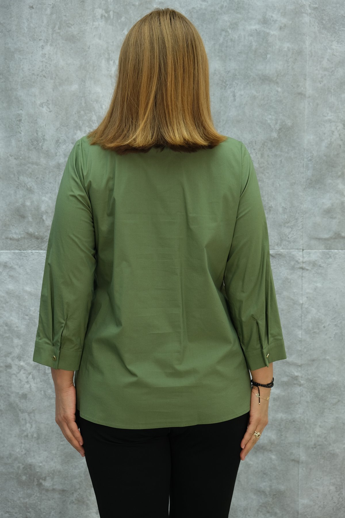 Plus Size Shirt-Khaki