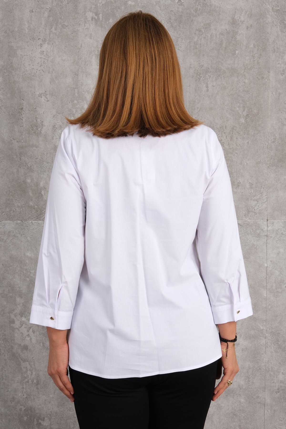 Plus Size Shirt-White