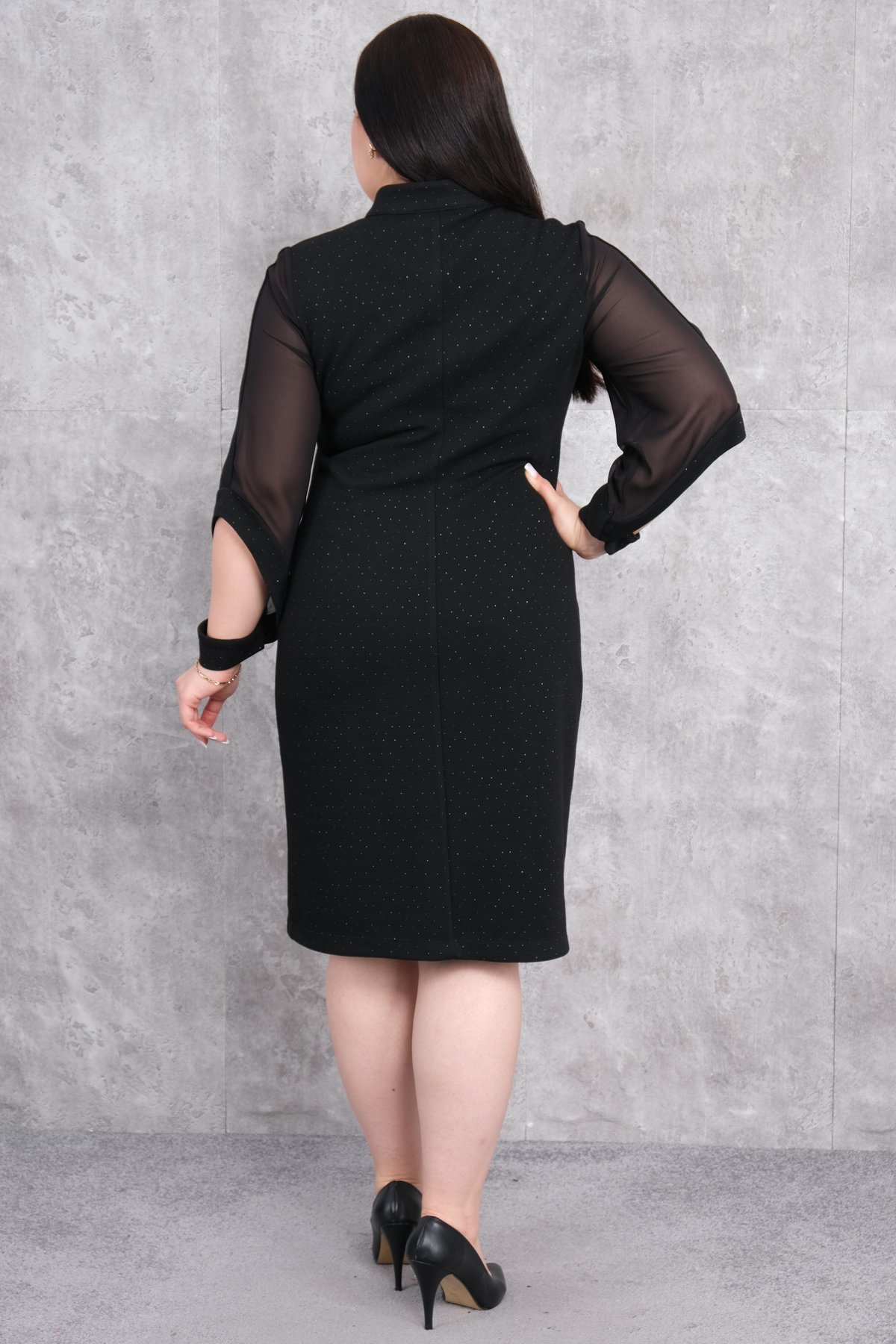 Plus Size Dress-Black