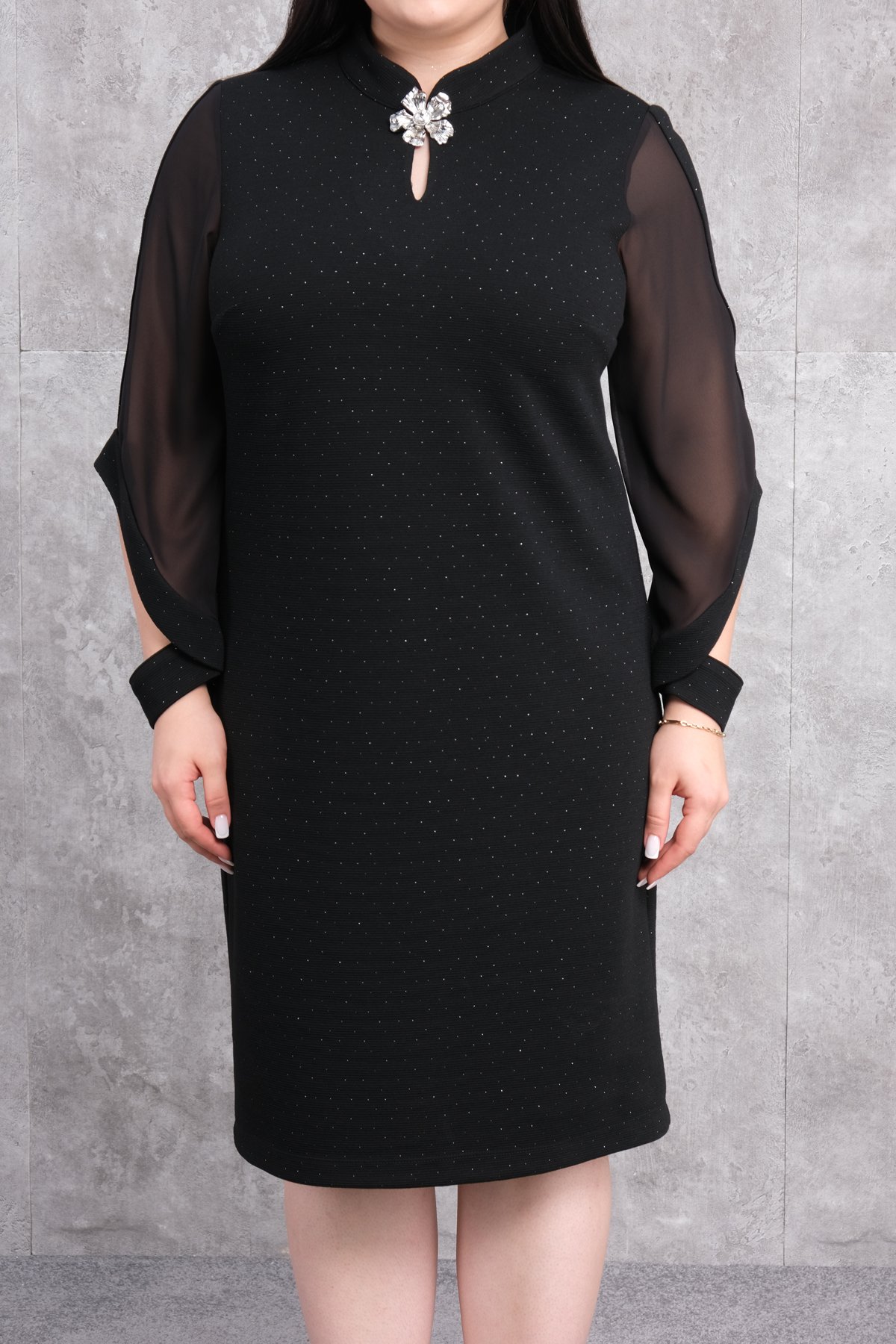 Plus Size Dress-Black