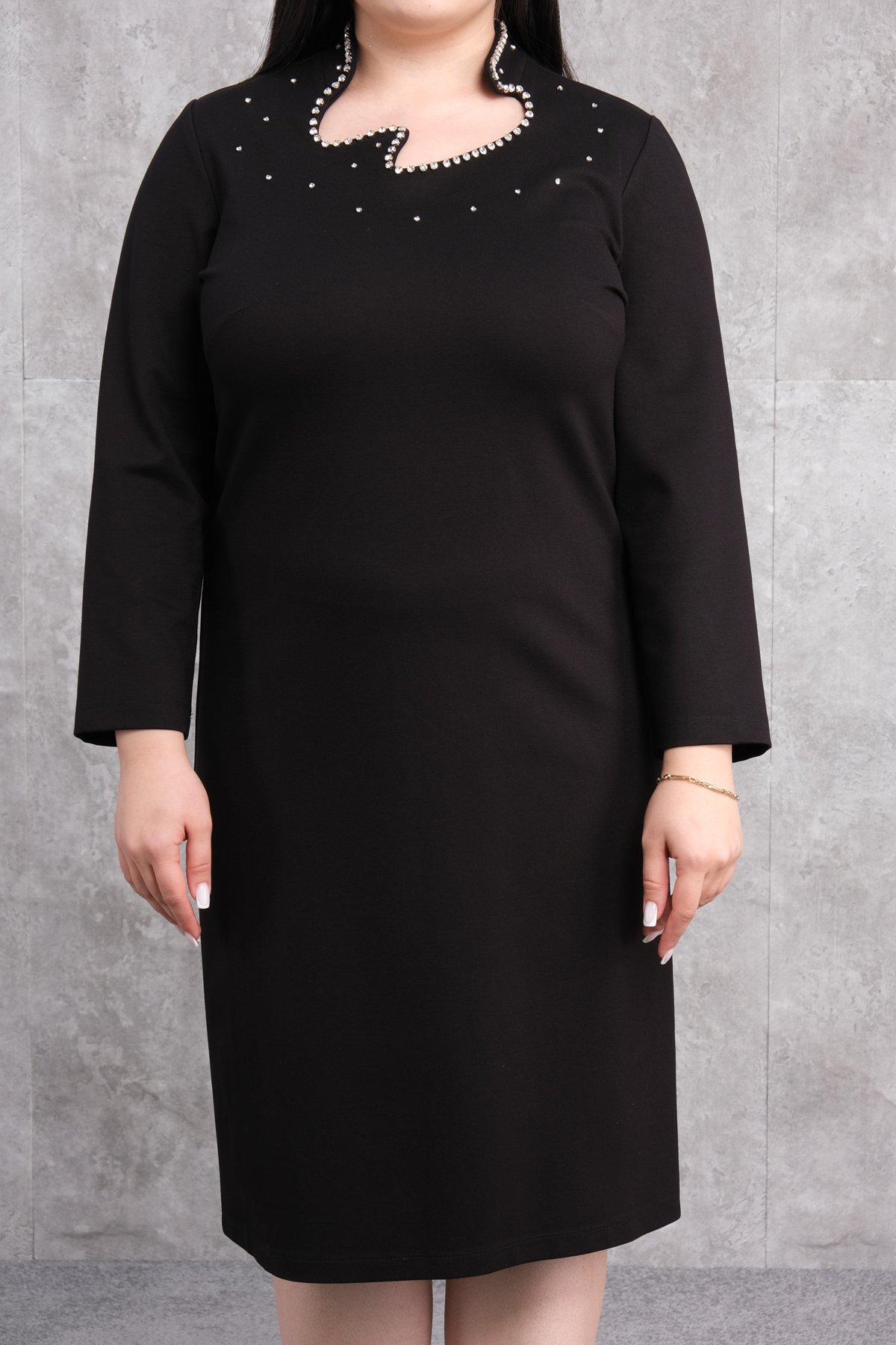Plus Size Dress-Black