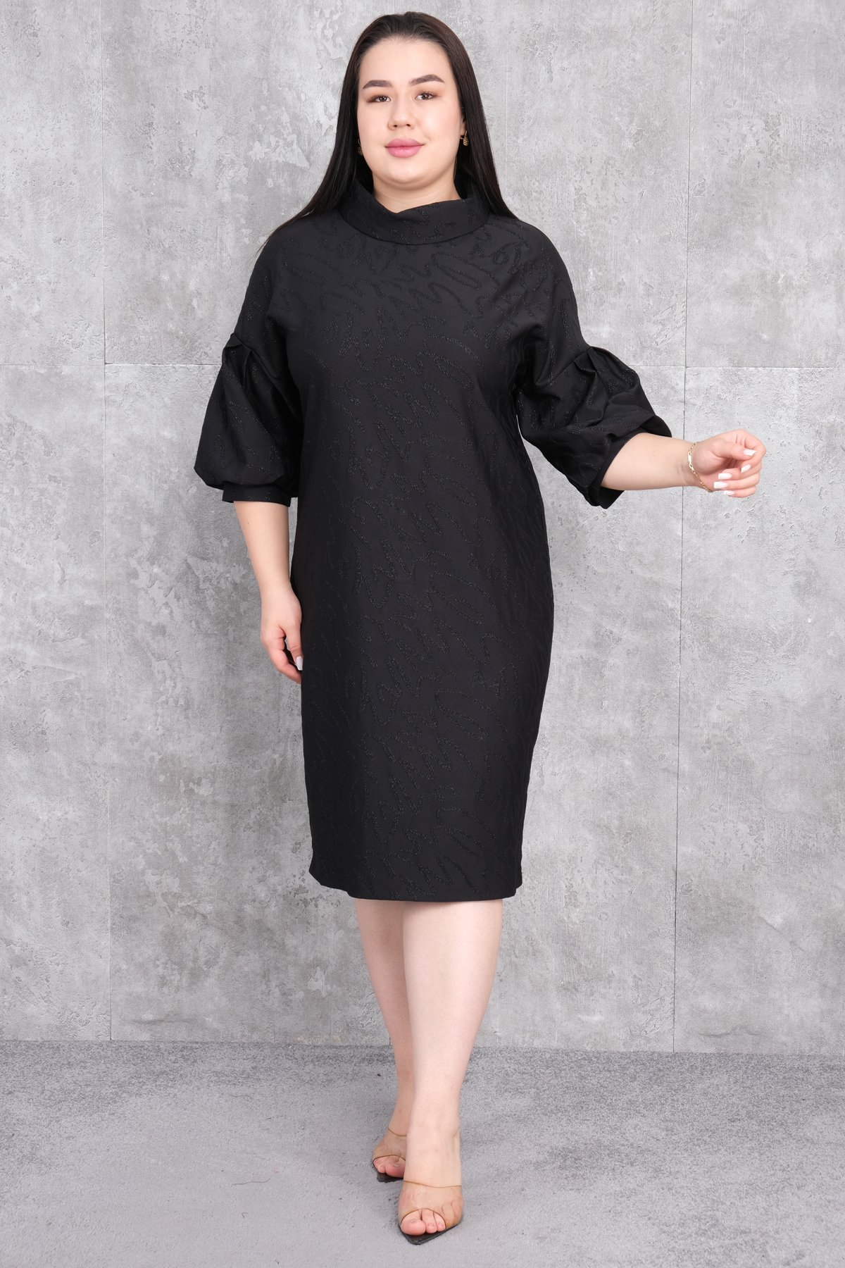 Plus Size Dress-Black