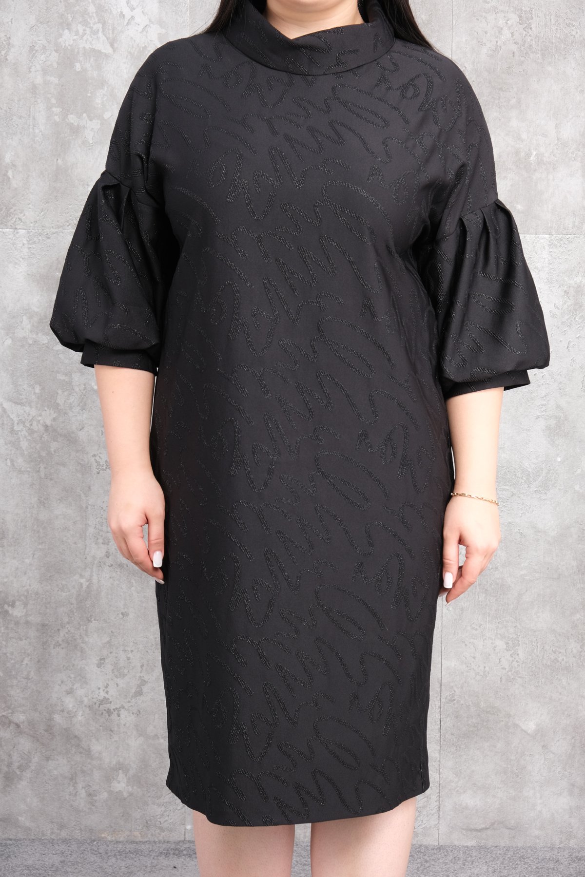 Plus Size Dress-Black