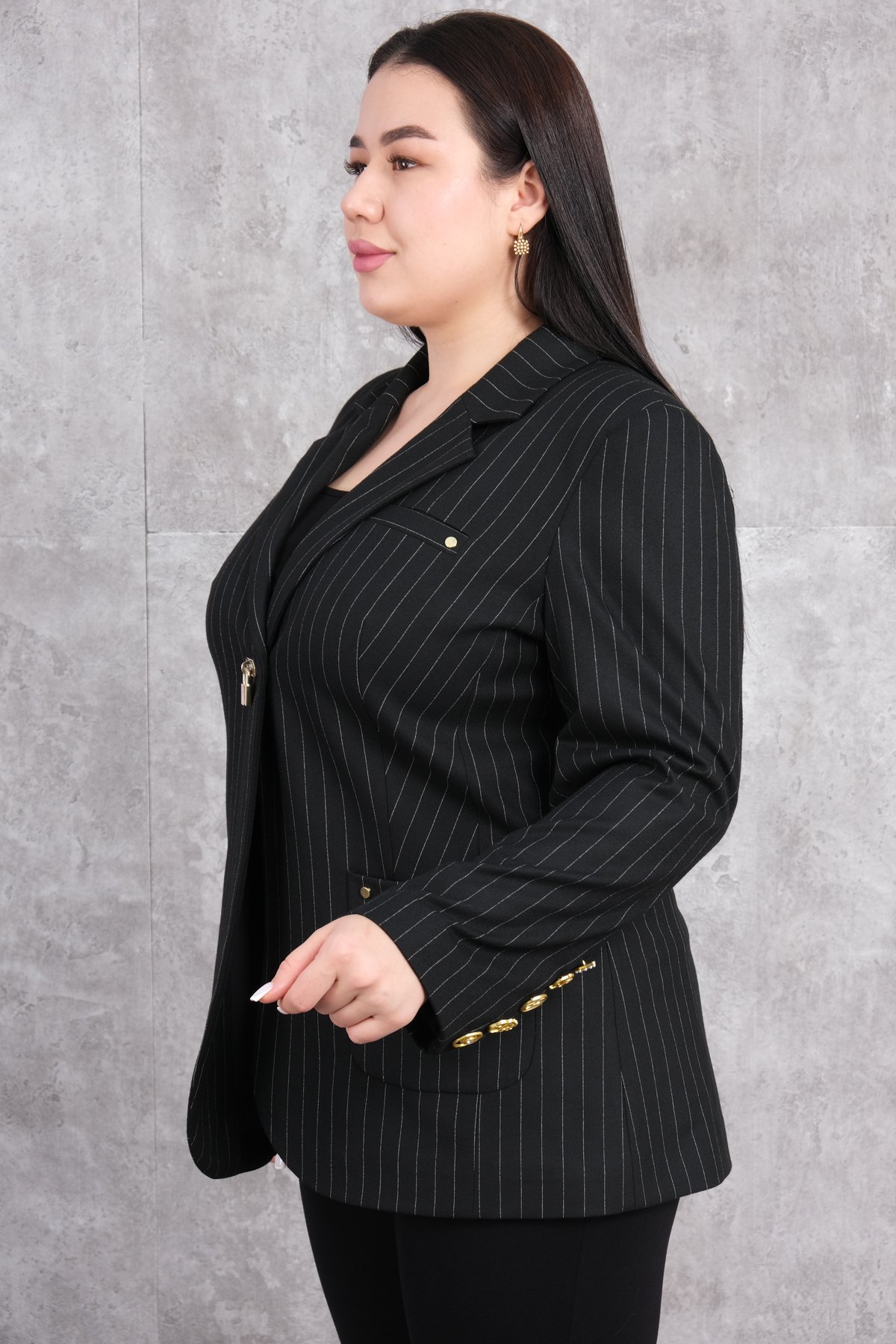 Plus Size Jacket-Black