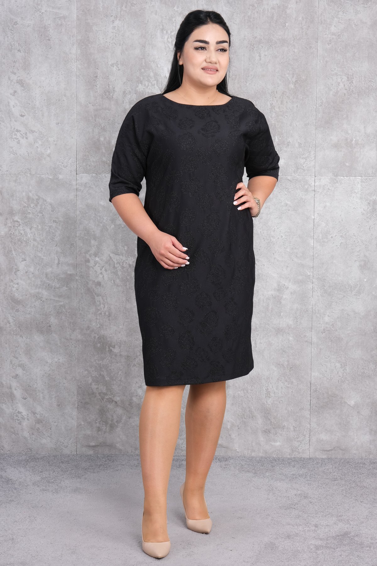 Plus Size Dress-Black