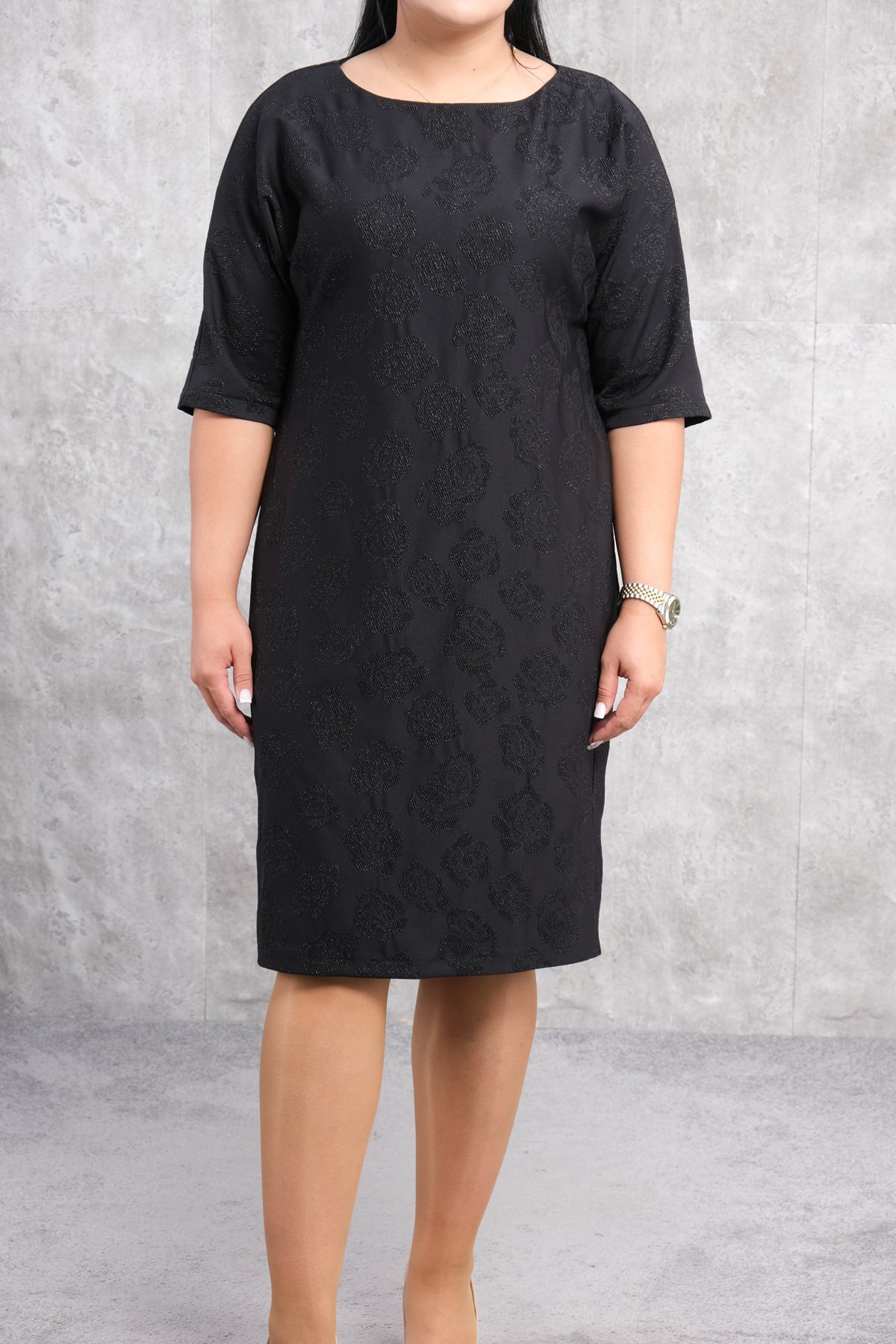 Plus Size Dress-Black