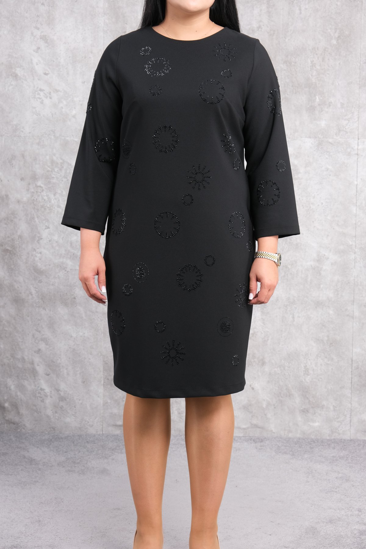 Plus Size Dress-Black