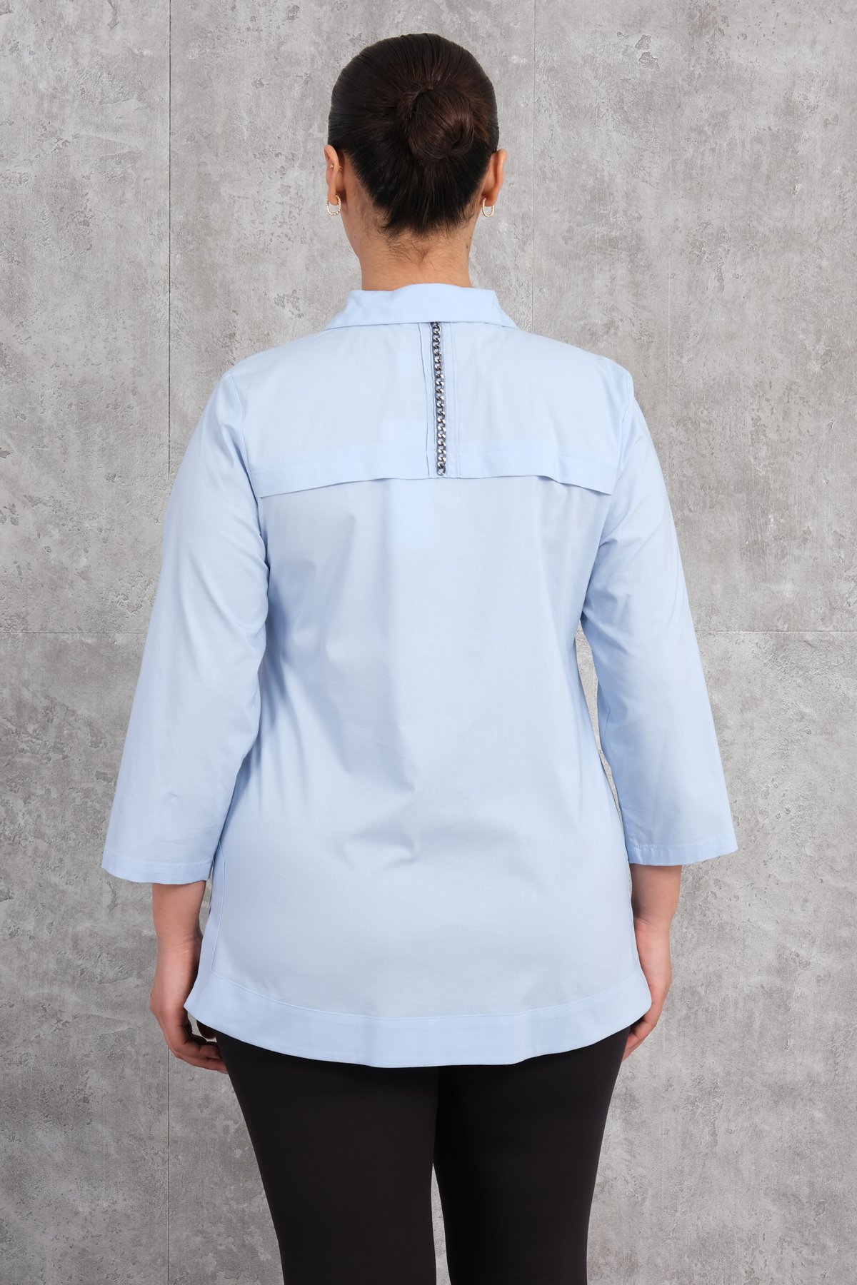 Plus Size Shirt-Blue