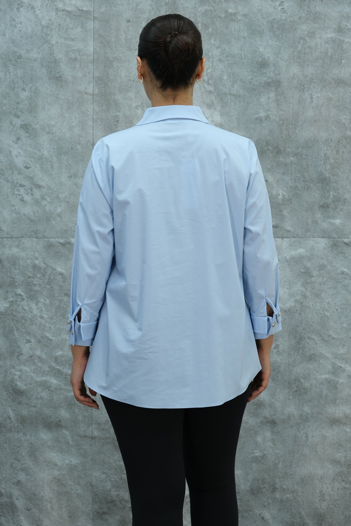 Plus Size Shirt-Blue