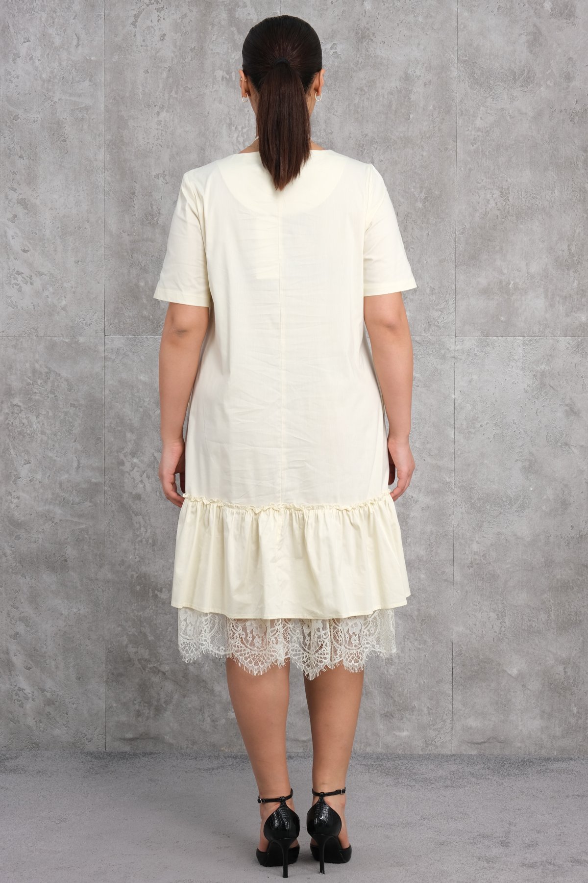 Plus Size Dress-Yellow