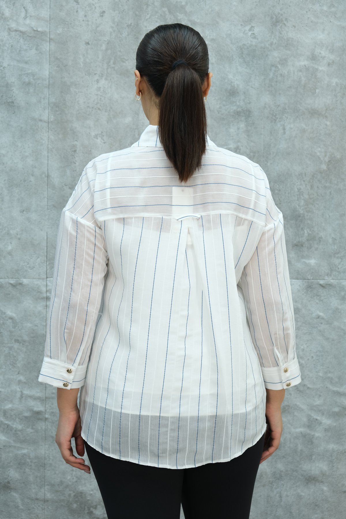 قميص بمقاسات سوبر كبيرة-الأزرق الغامق