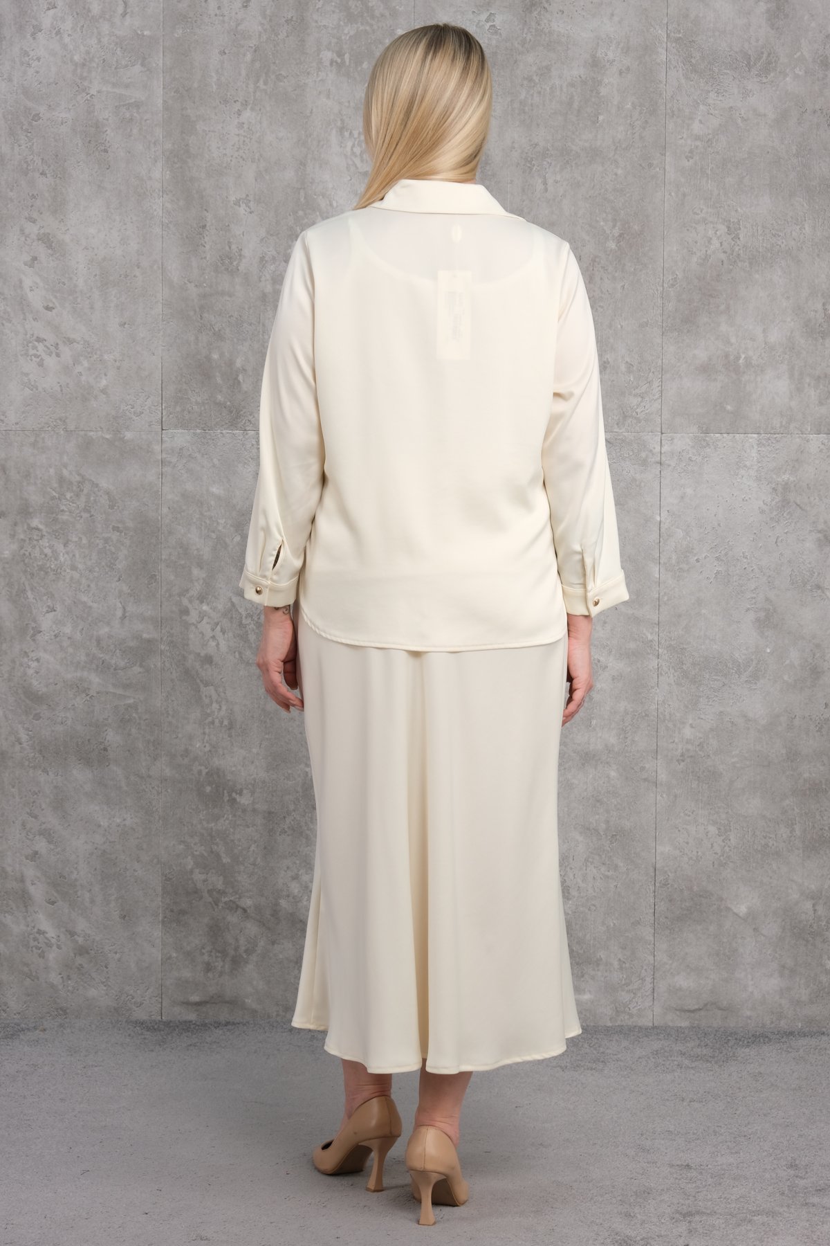 Plus Size Two-Piece Set-Yellow