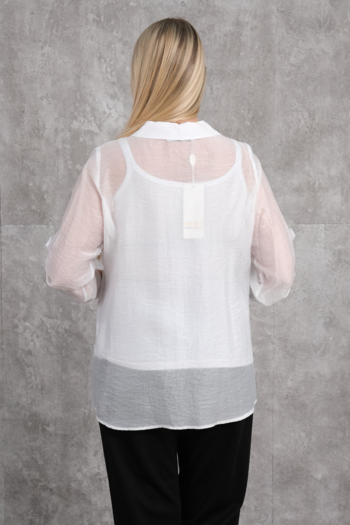 Plus Size Shirt-White