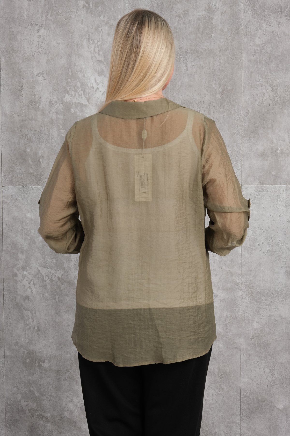 Plus Size Shirt-Khaki
