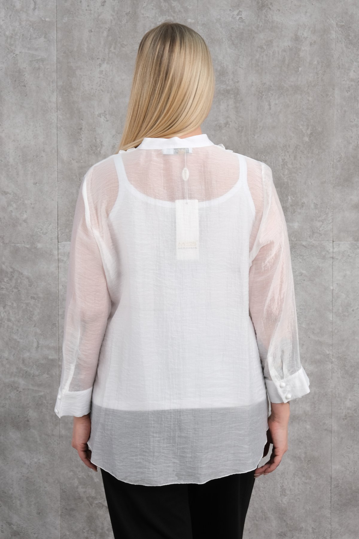 Plus Size Blouse-White