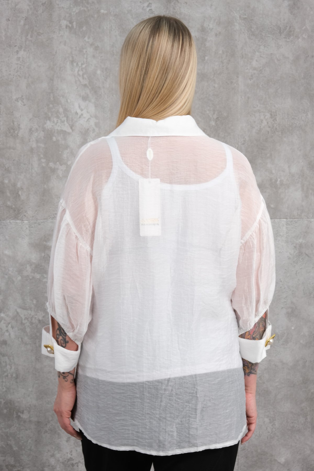 Plus Size Shirt-White