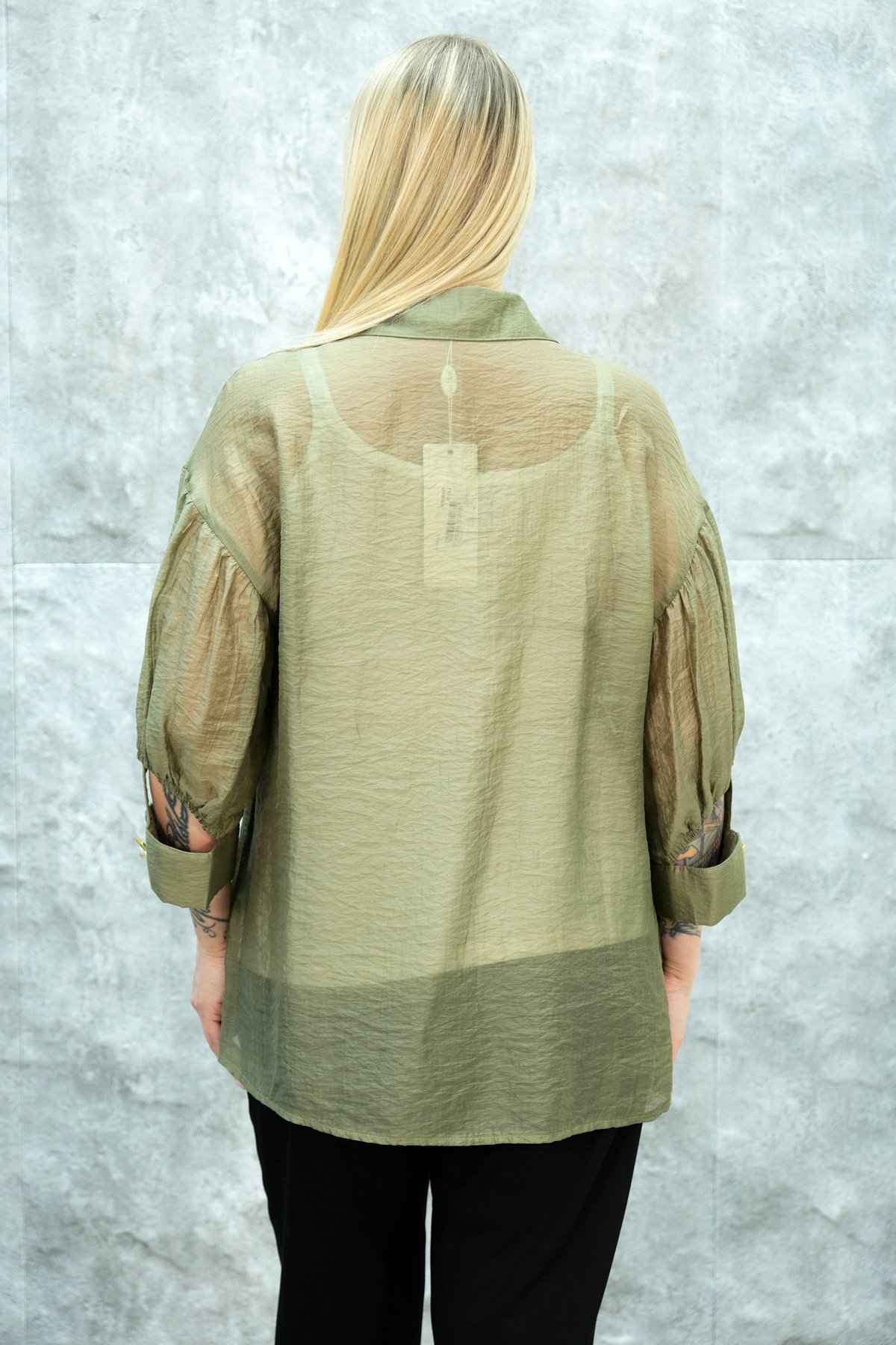 Plus Size Shirt-Khaki