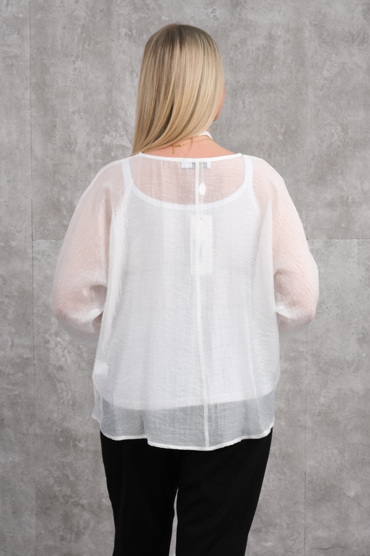 Plus Size Blouse-White