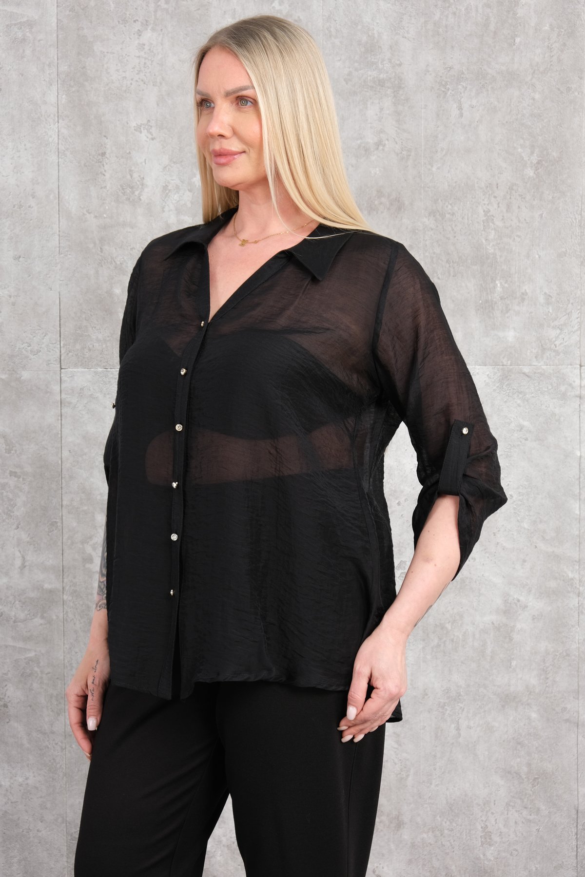 Plus Size Shirt-Black