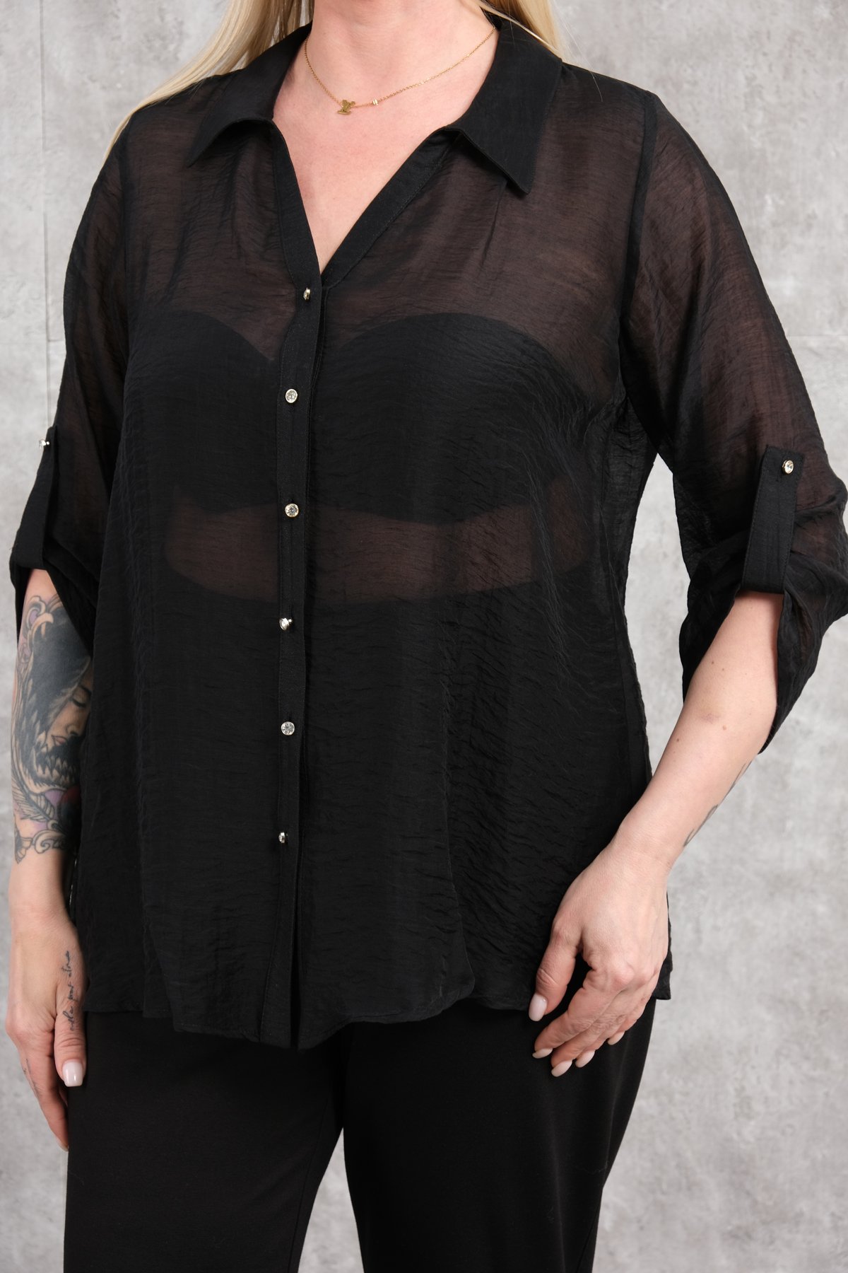 Plus Size Shirt-Black