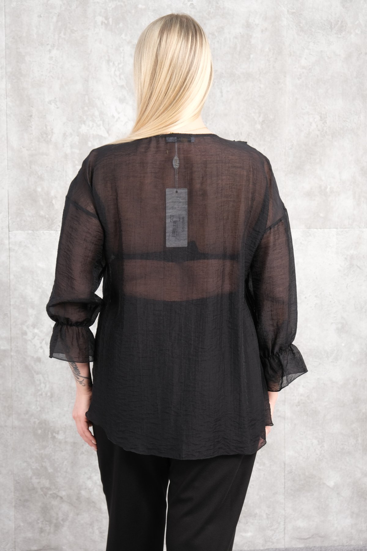 Plus Size Blouse-Black