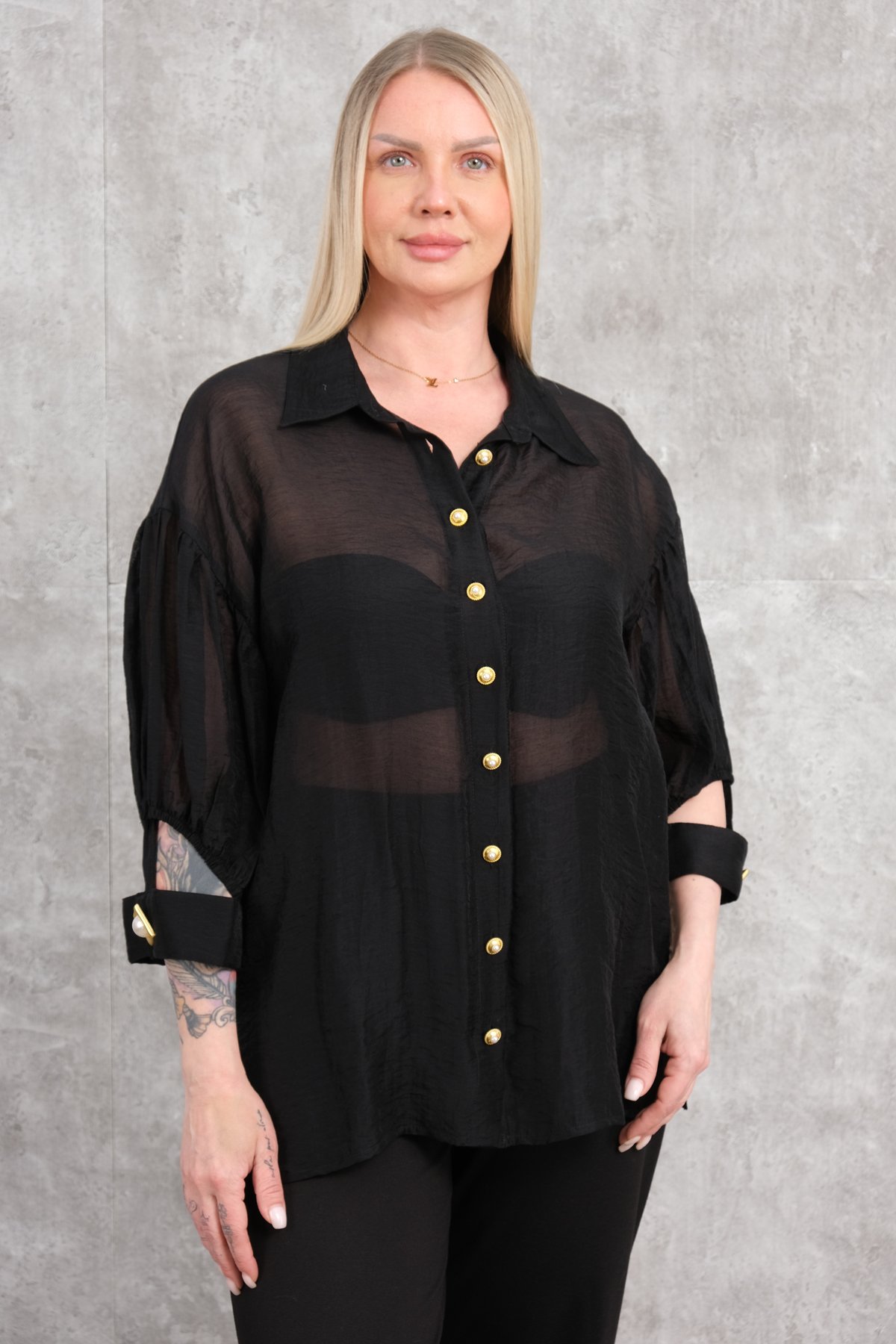 Plus Size Shirt-Black