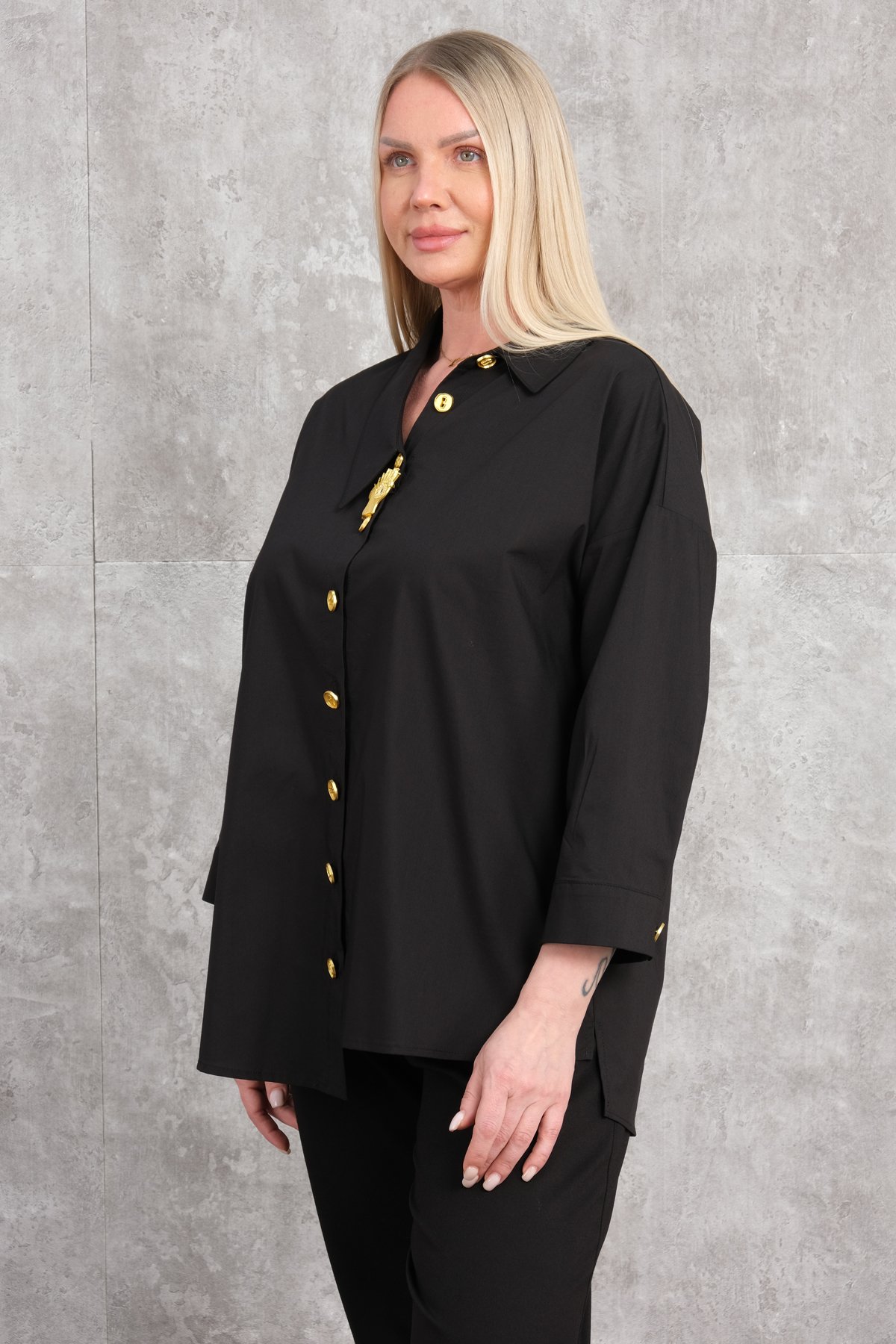 Plus Size Shirt-Black