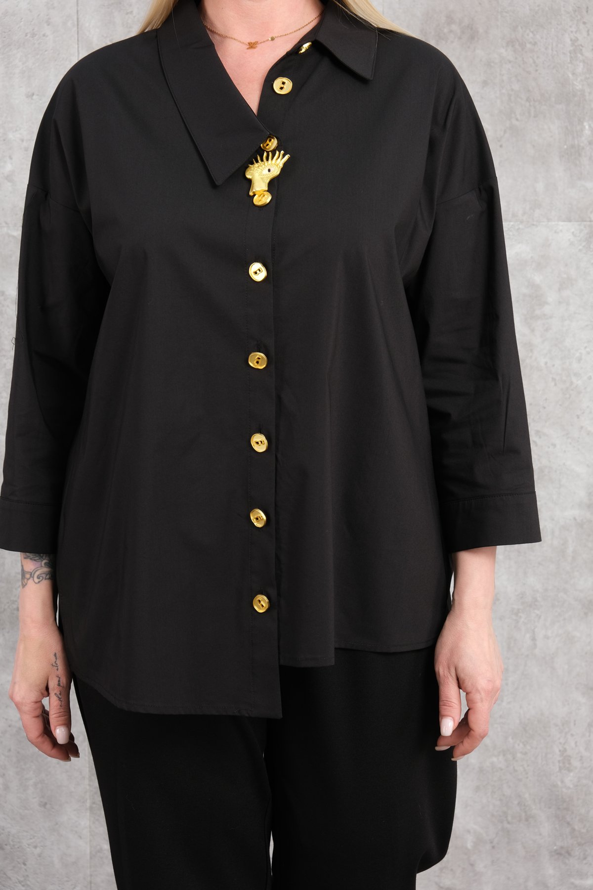 Plus Size Shirt-Black