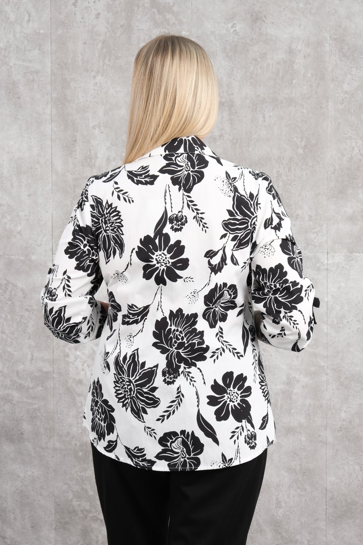 Plus Size Blouse-Black