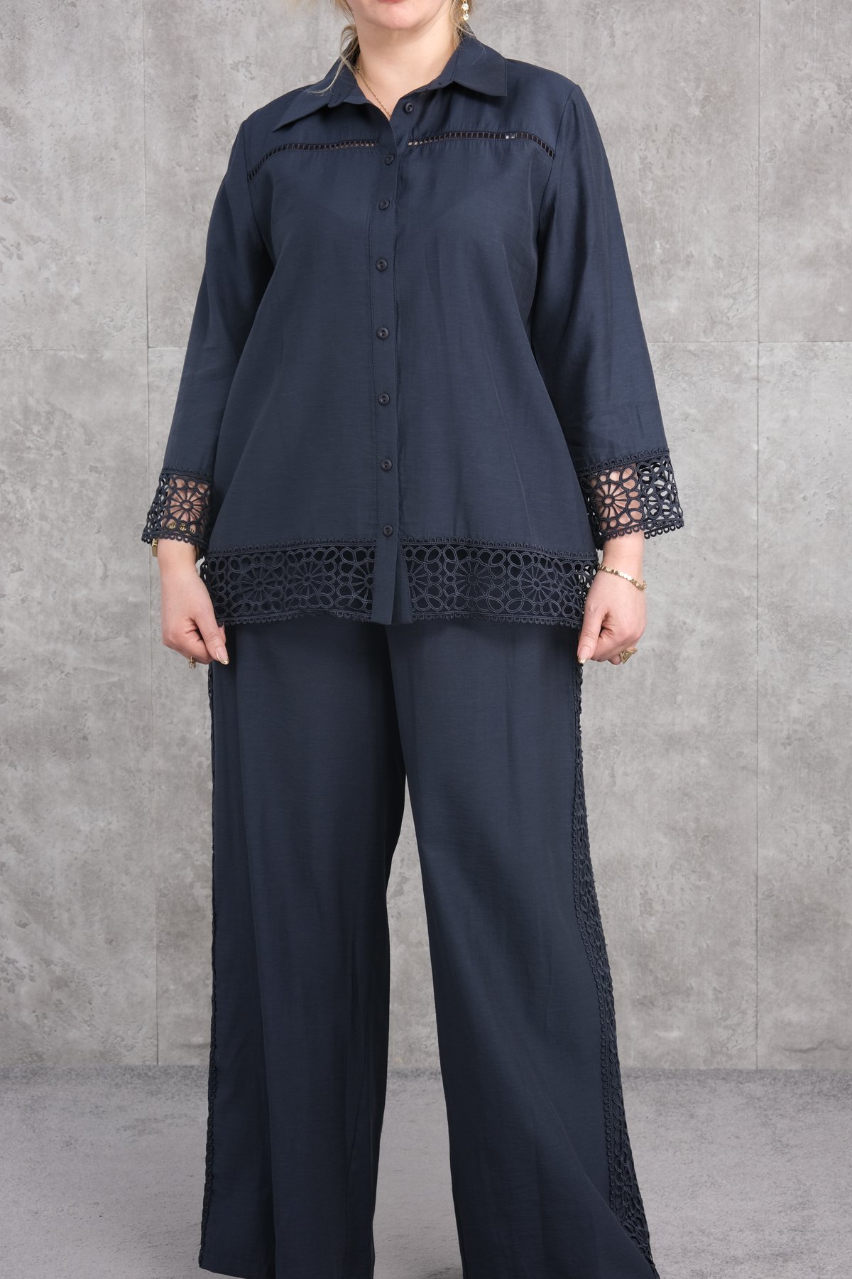 Комплект из двух предметов больших размеров-Индиго