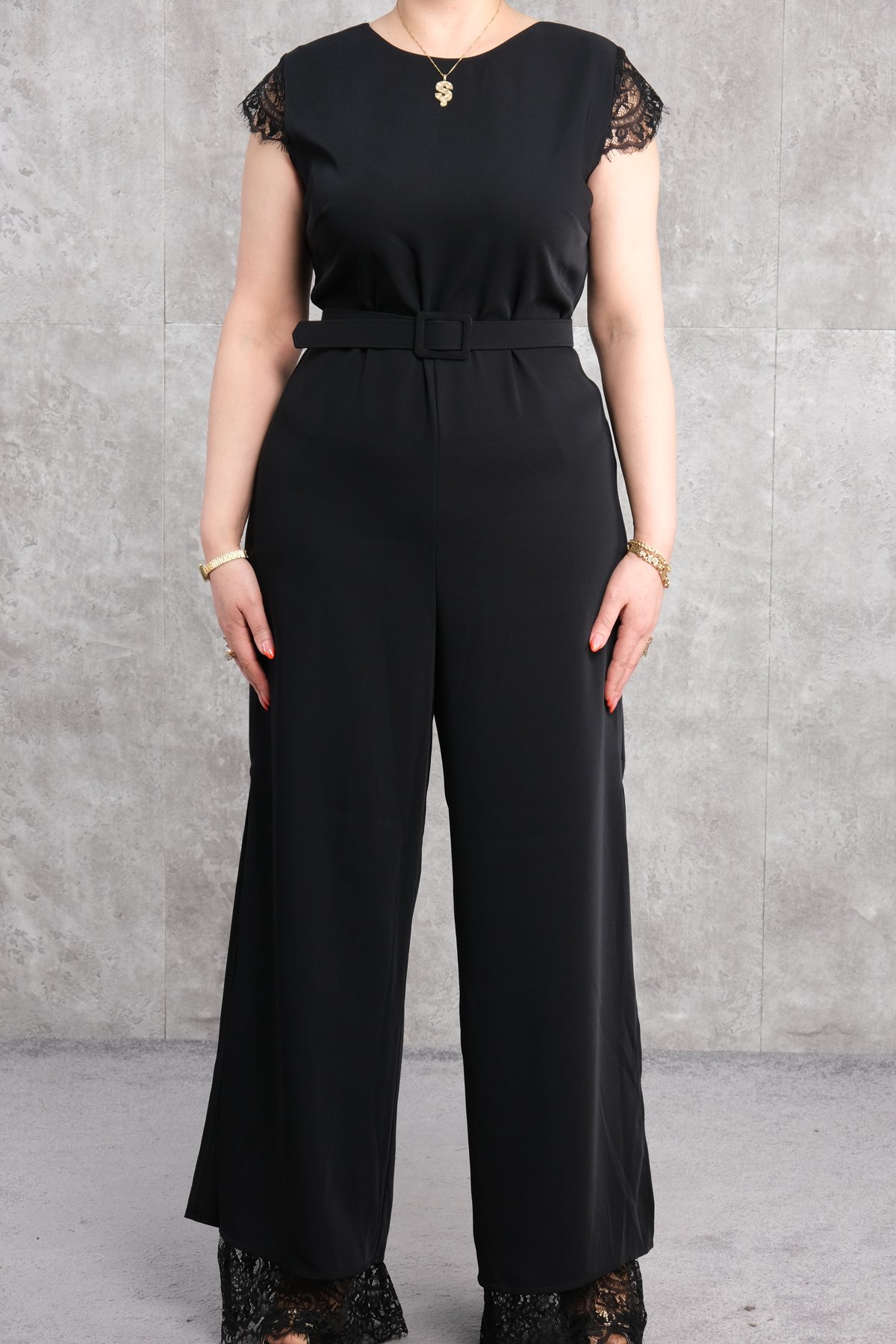 Büyük Beden Elbise-Siyah