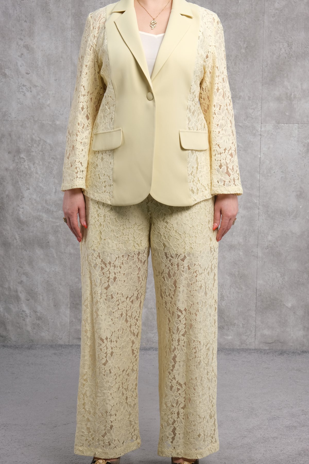 Комплект из двух предметов больших размеров-Желтый