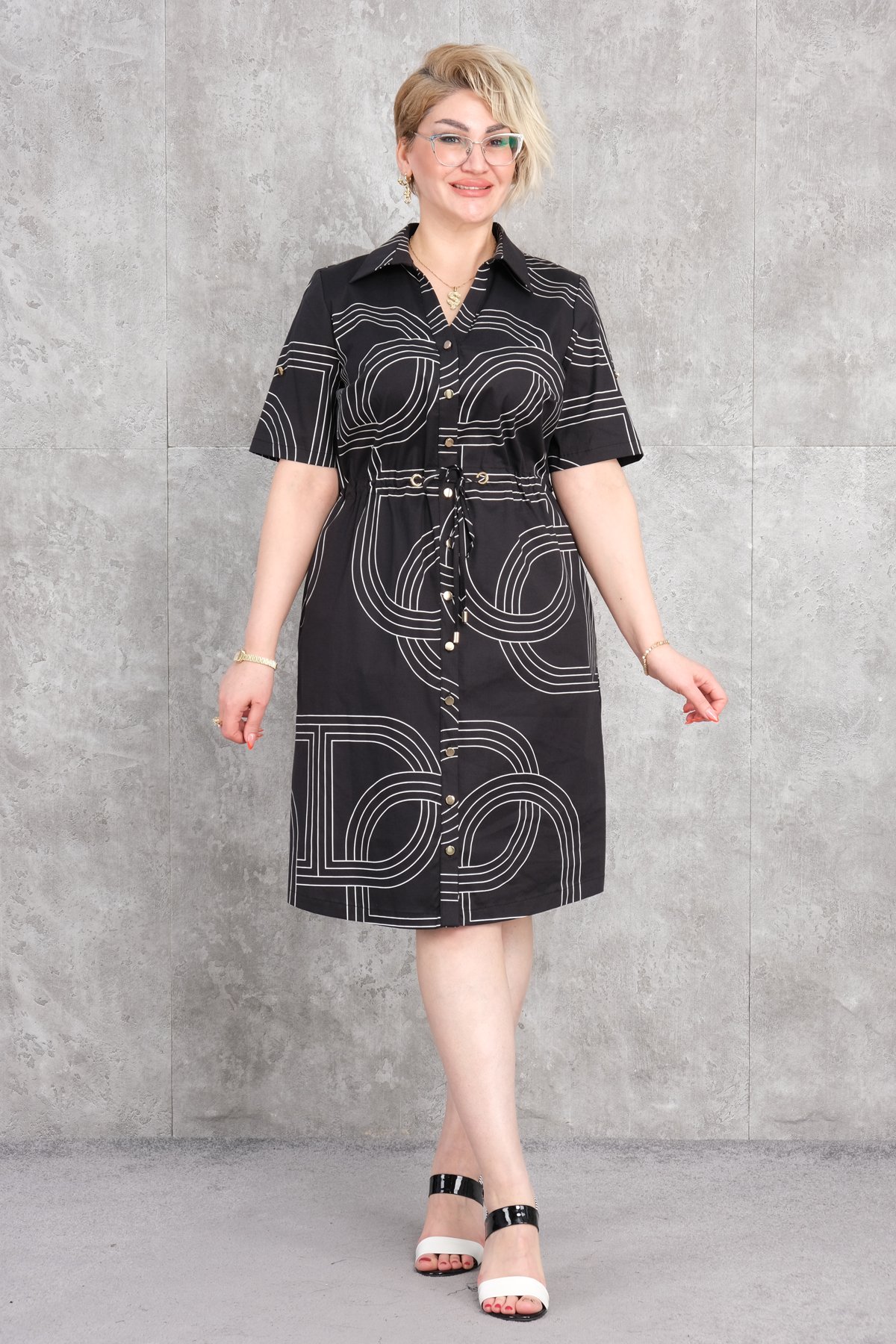 Plus Size Dress-Black