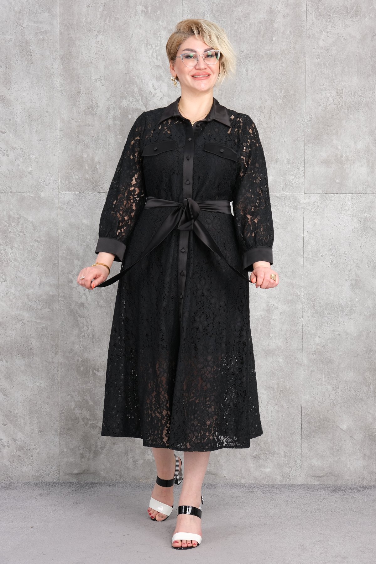 Super Plus Size Dress-Black