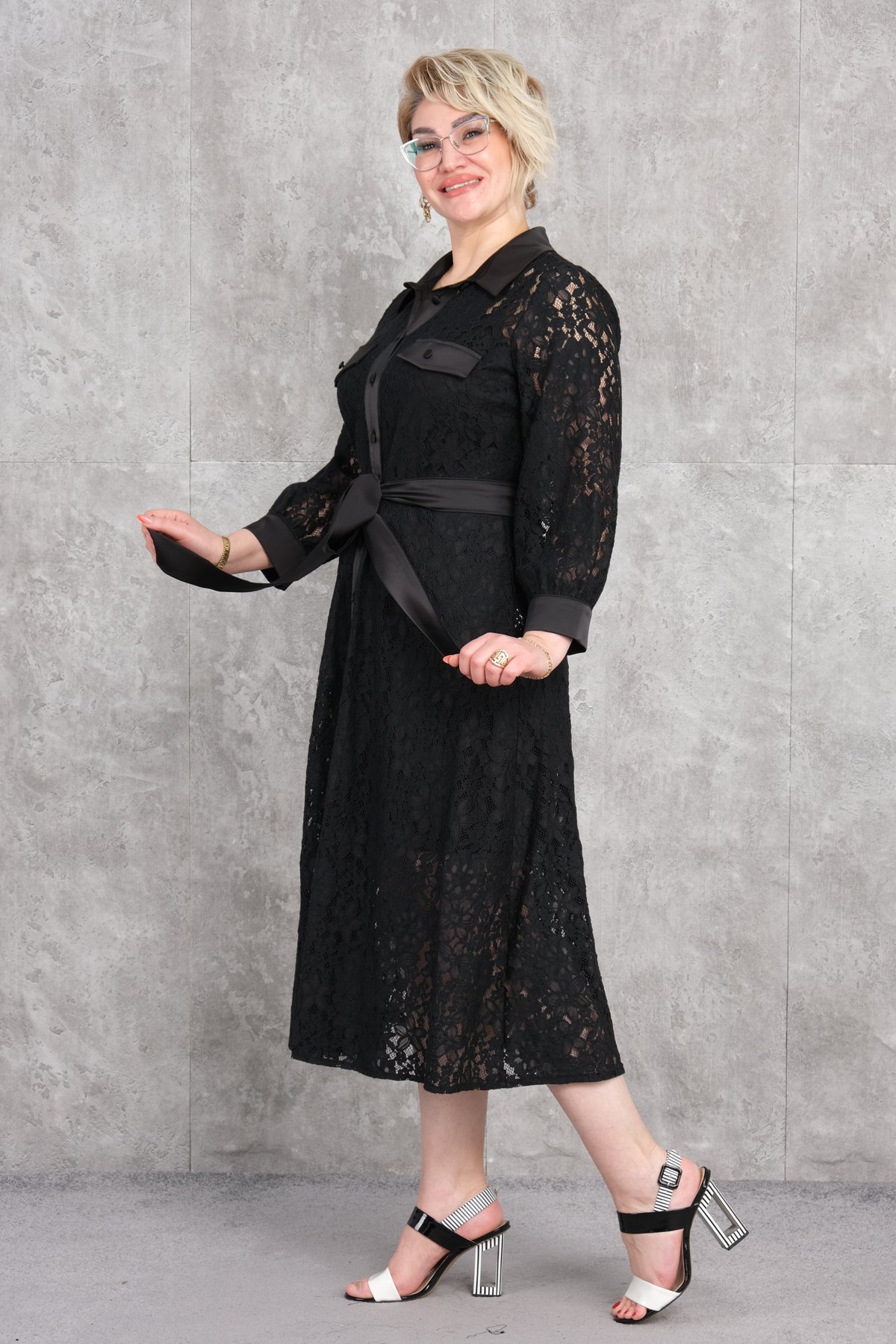 Super Plus Size Dress-Black