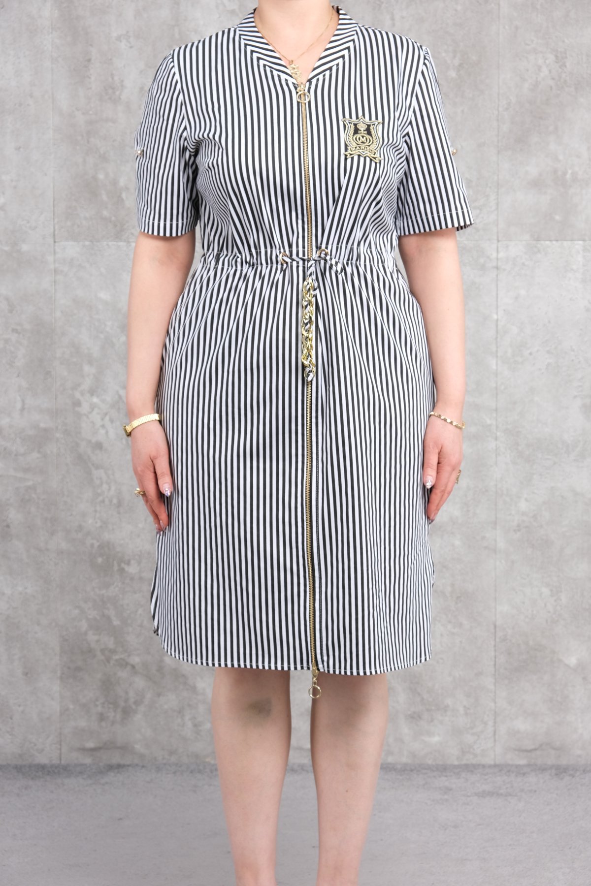 Büyük Beden Elbise-Siyah