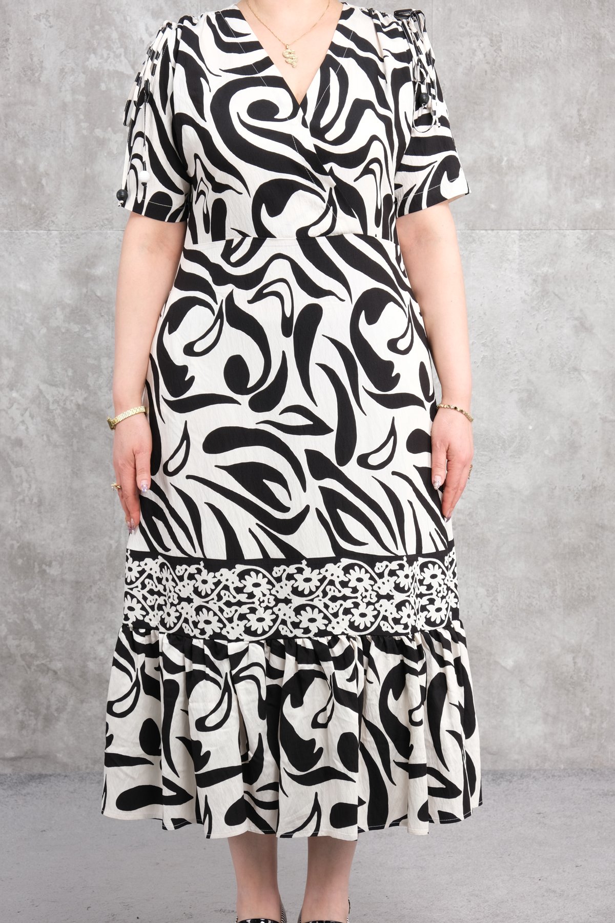 Plus Size Dress-Black