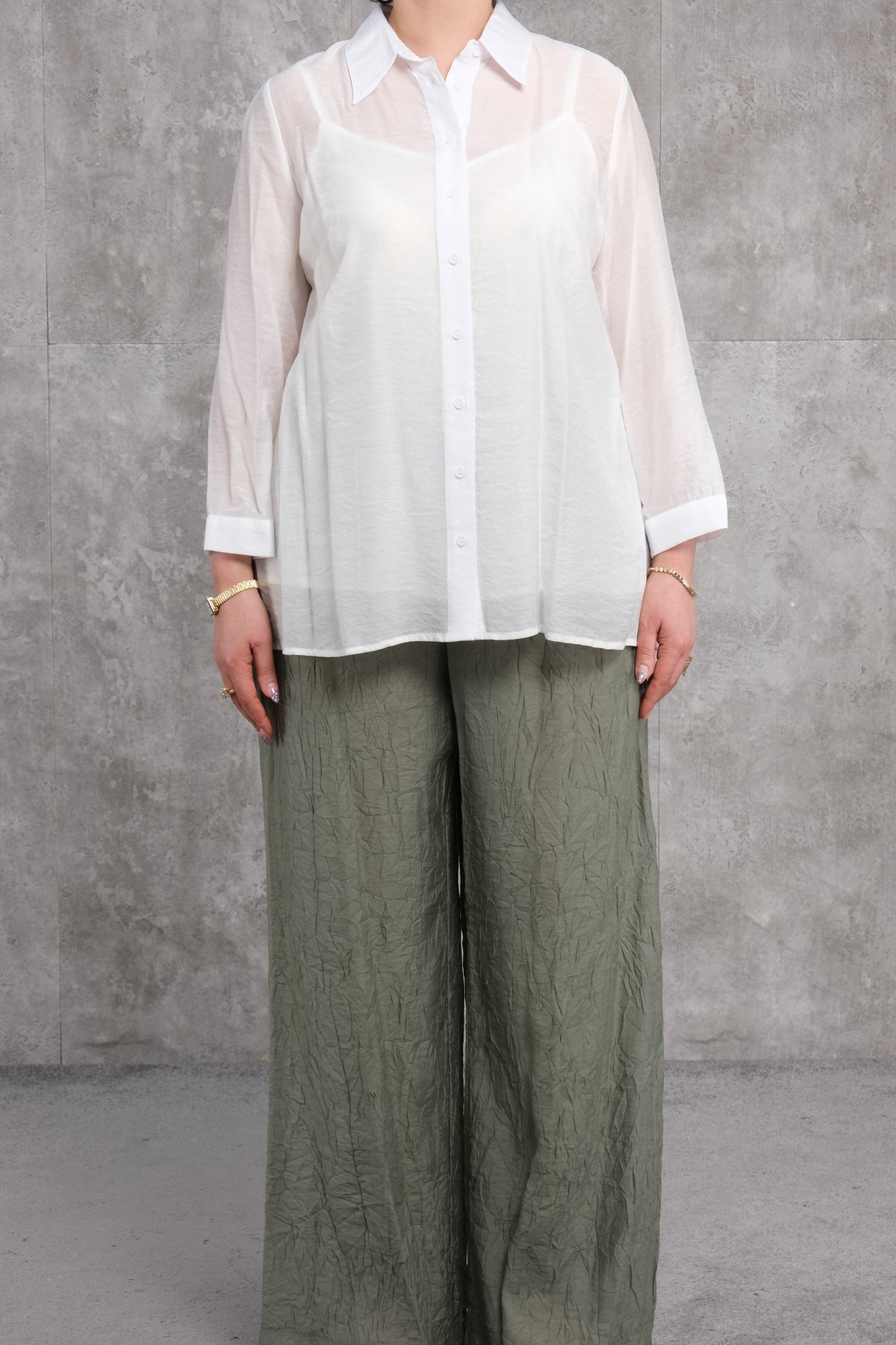 Büyük Beden İkili Takım-Petrol Yeşili