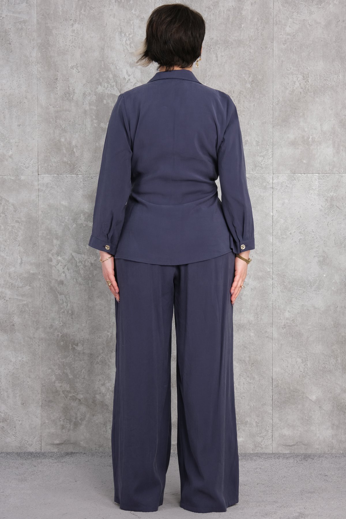 Büyük Beden İkili Takım-İndigo