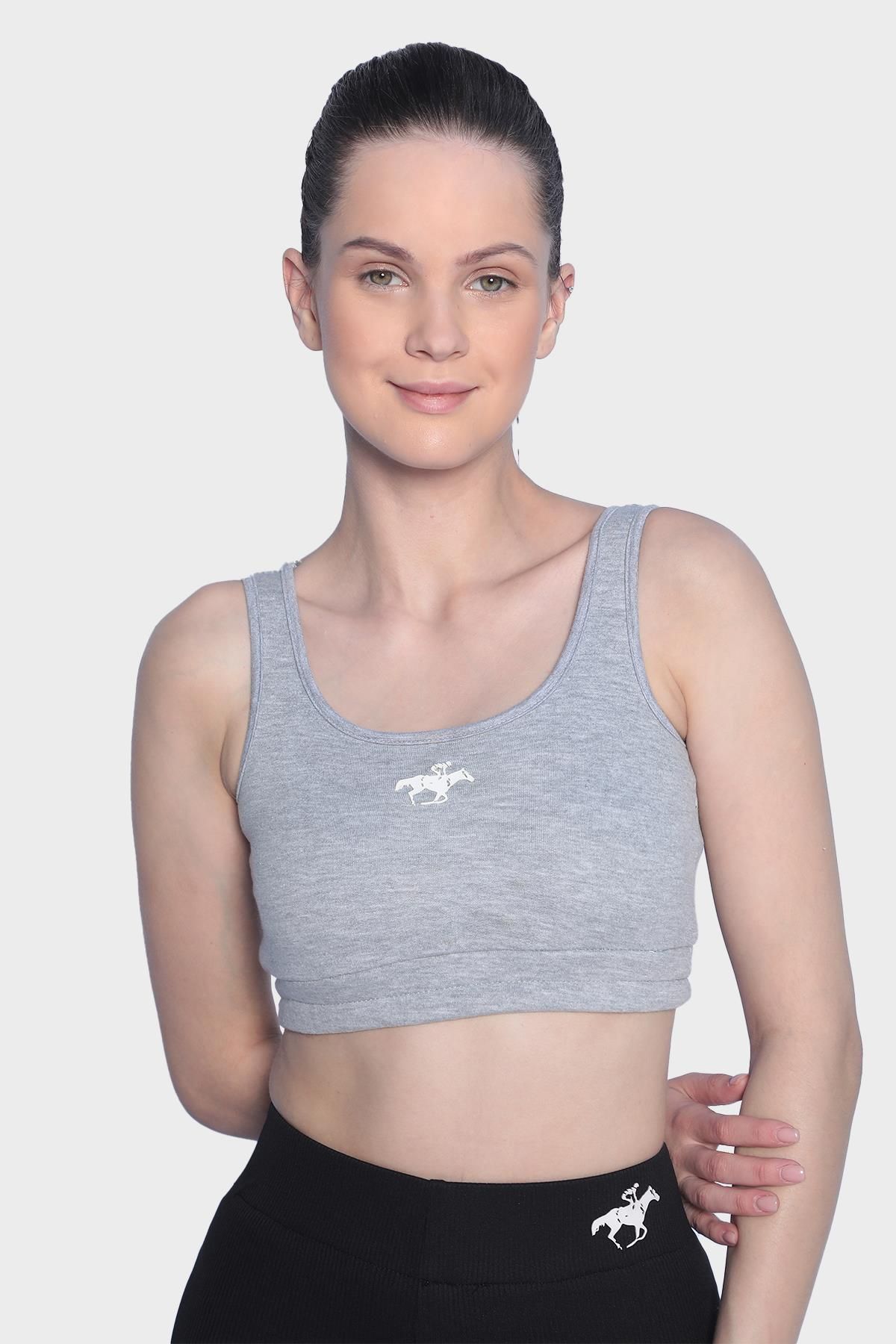 Womens Daily Supported Sport Crop-Grey