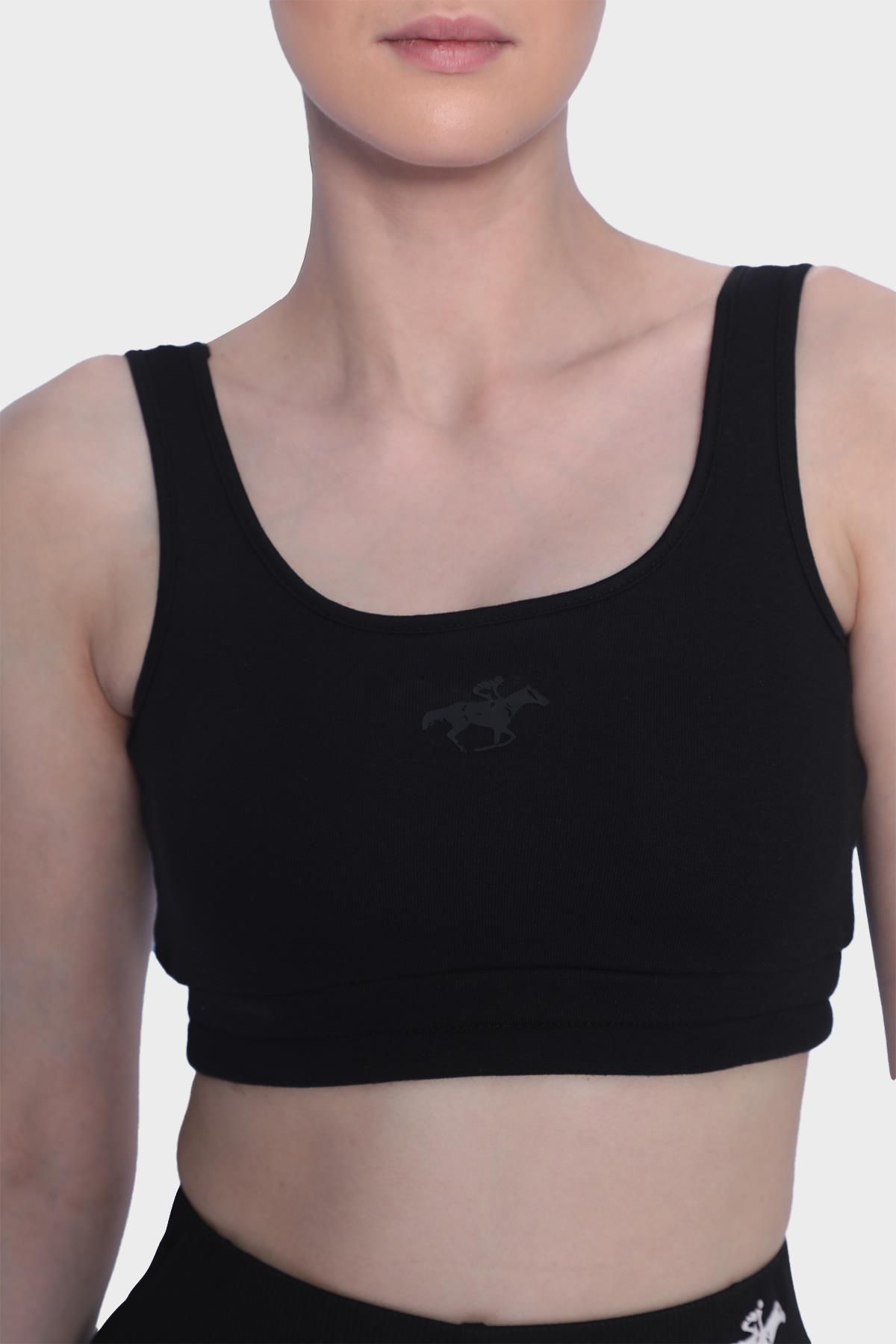 Womens Daily Backed Sport Crop-Black