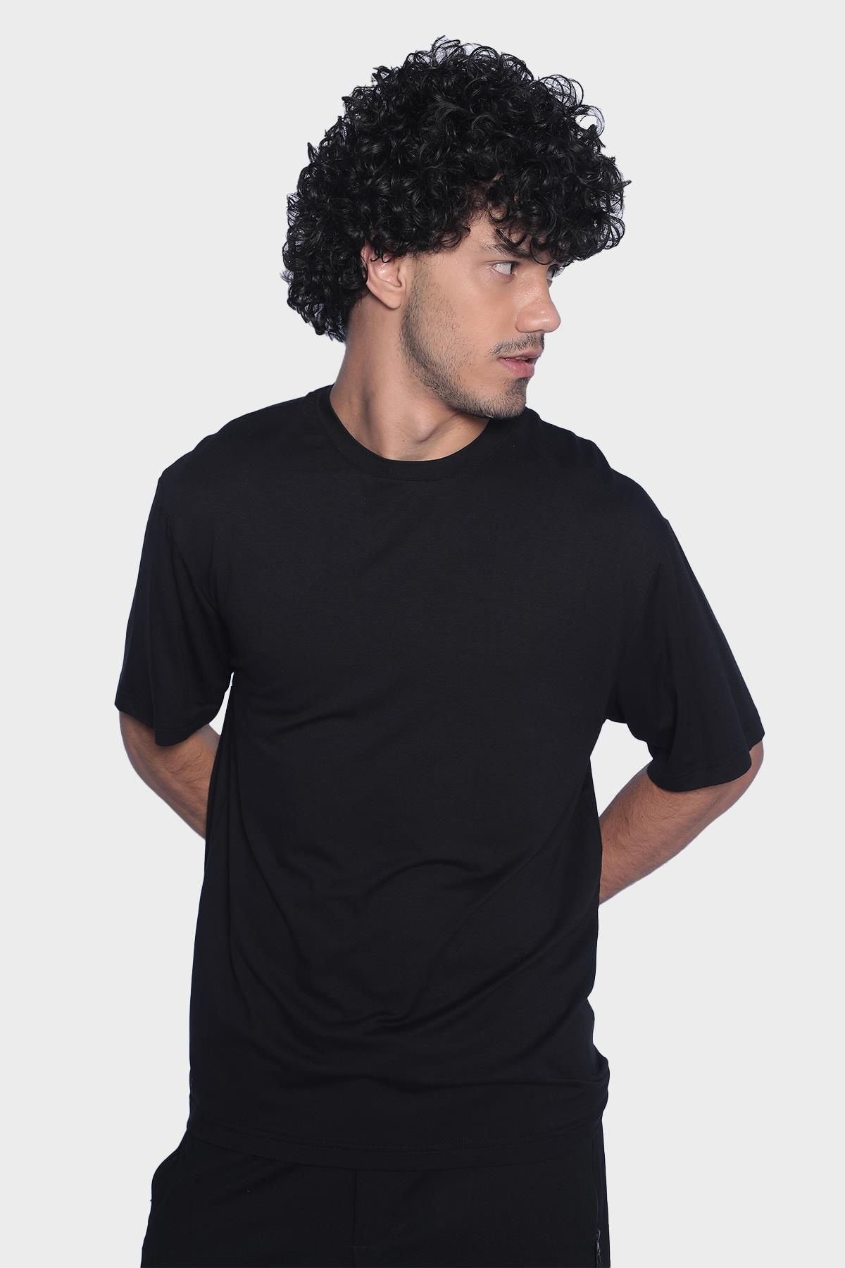 Mens crewneck short sleeve t-shirt - Black