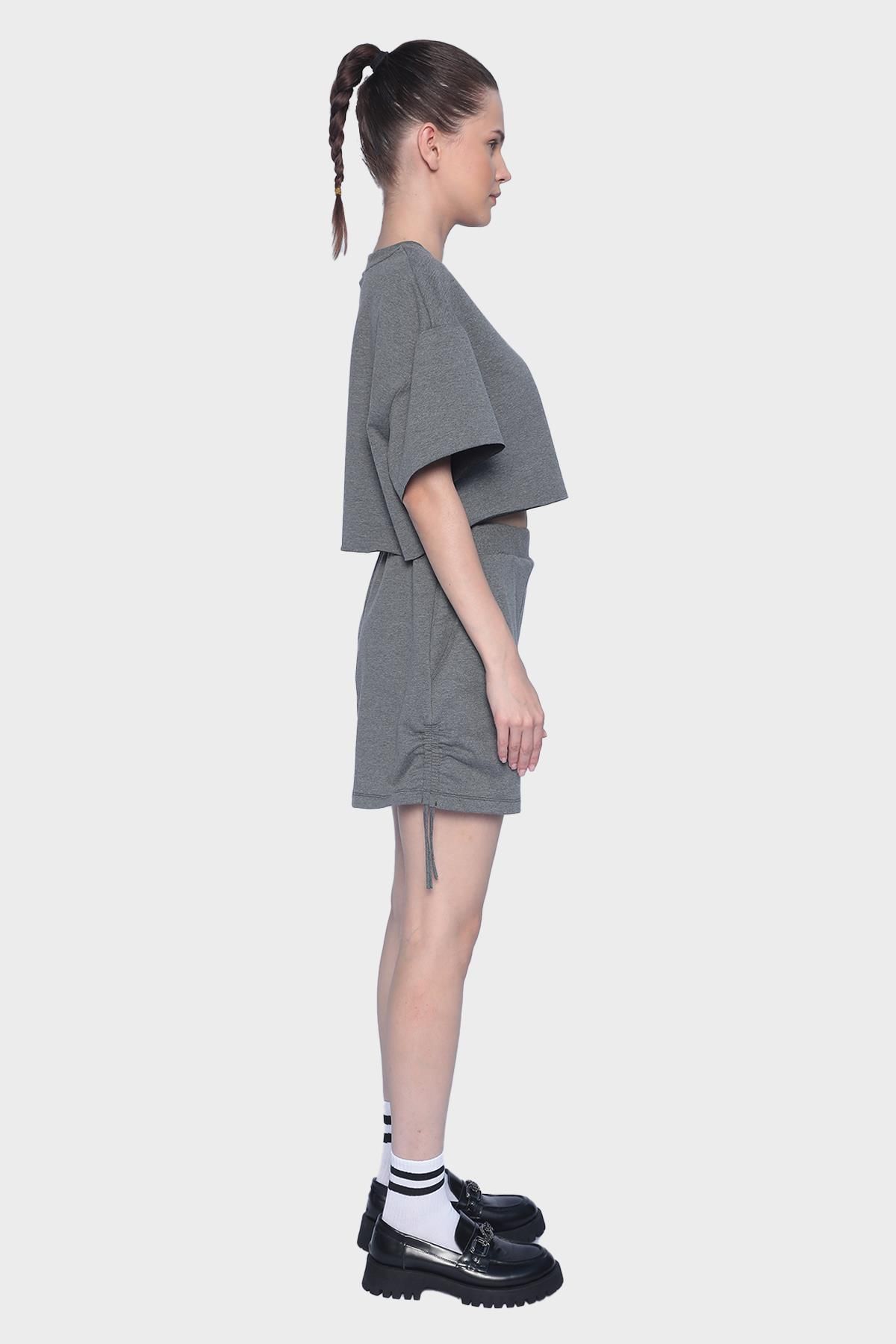 Womens bodysuit & shorts - Dark grey