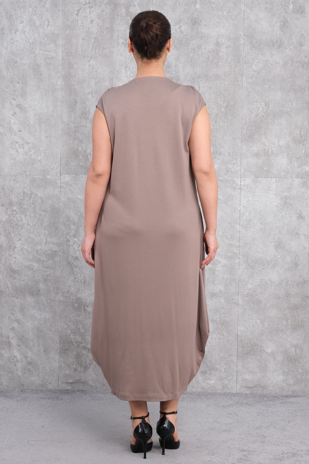 Plus Size Dress-Mink