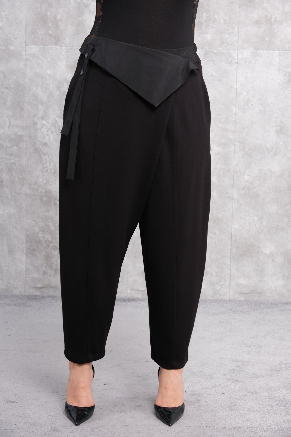 Plus Size Pants-Black