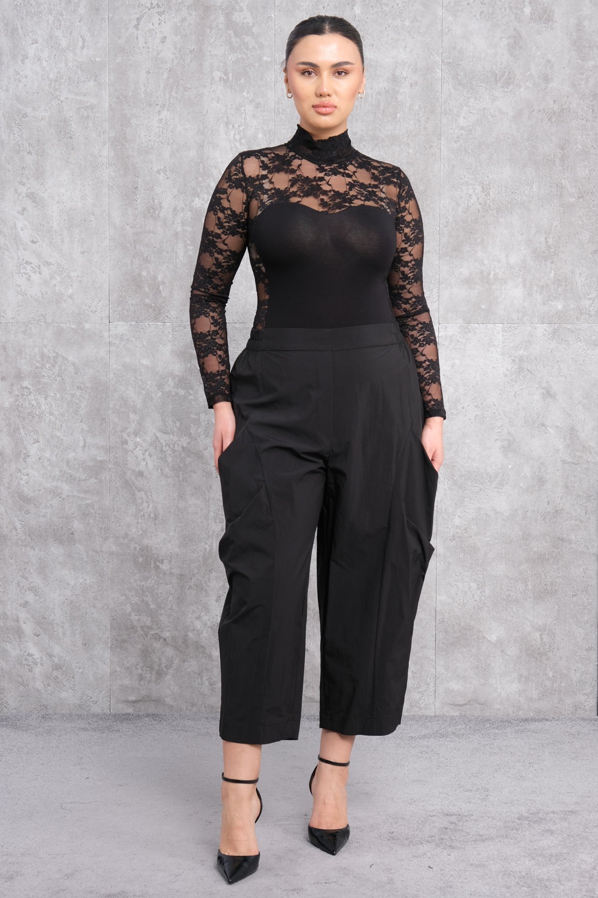 Plus Size Pants-Black