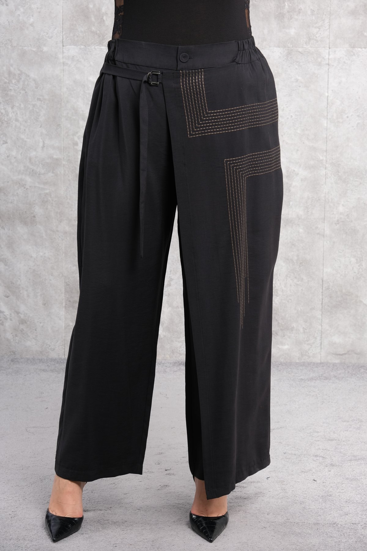 Plus Size Pants-Black