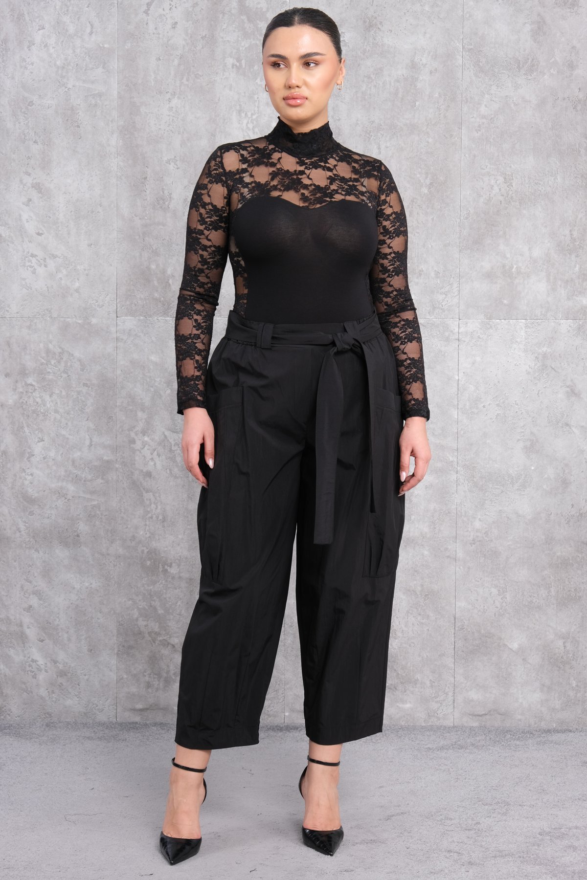 Plus Size Pants-Black