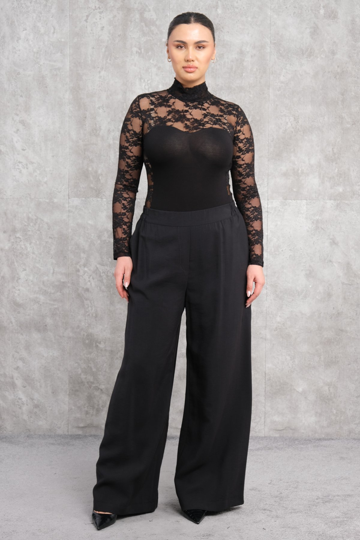 Plus Size Pants-Black